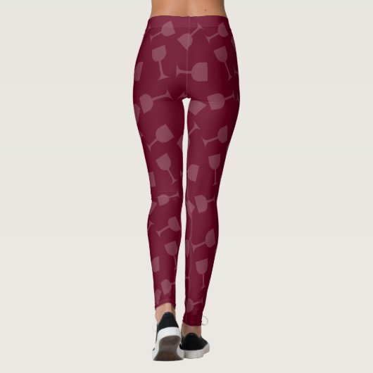 Tipsy Wine Glans Leggings (Achterkant)