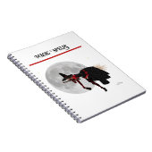 Tipsy Witch op vliegend Notitieboek voor spiraal (Rechterzijde)