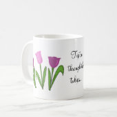 Tipteen door de tulpen koffiemok (Voorkant links)