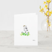 "Tiptoe door de hakken" blanco kaart (Gele Bloem)