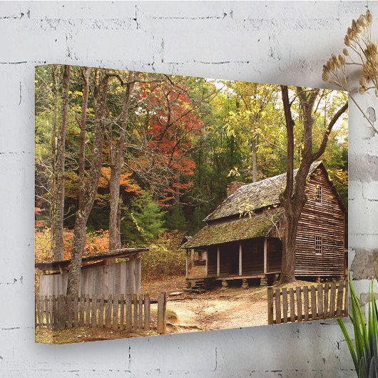 Tipton Cabin Canvas Afdruk