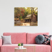 Tipton Cabin Canvas Afdruk (Insitu (Woonkamer))