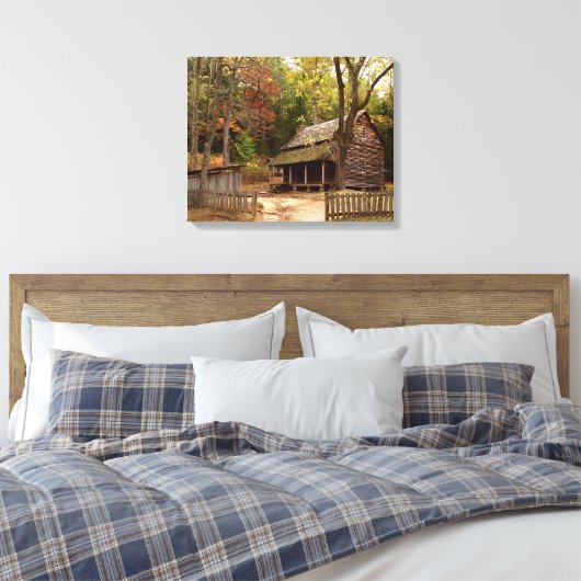 Tipton Cabin Canvas Afdruk (Insitu (Slaapkamer))
