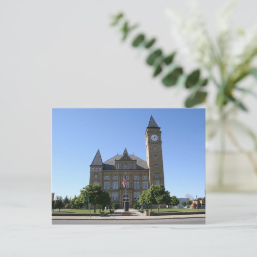 Tipton County Courthouse Briefkaart (Staand voorkant)