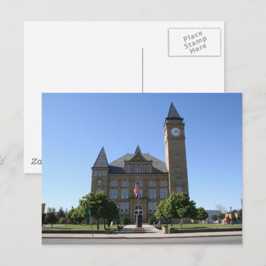 Tipton County Courthouse Briefkaart (Voorkant / Achterkant)