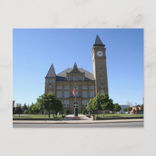 Tipton County Courthouse Briefkaart (Voorkant)
