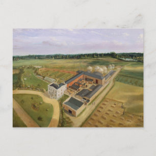 Tiptree Hall en Boerderij, Essex, c.1850-60 (olie  Briefkaart