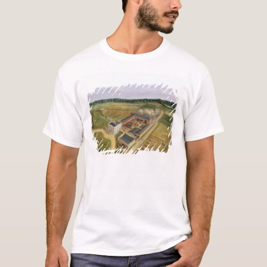 Tiptree Hall en Boerderij, Essex, c.1850-60 (olie  T-shirt (Voorkant)