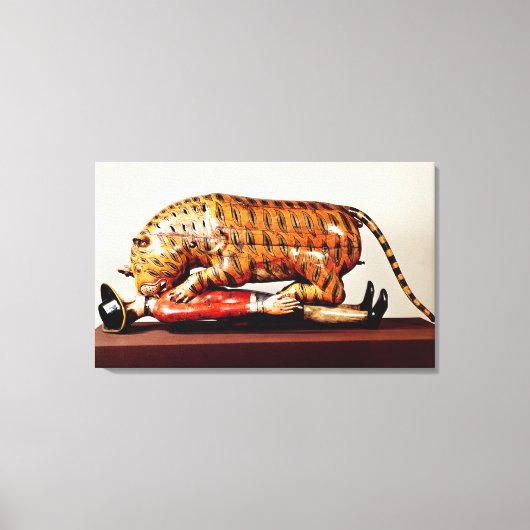 Tipu's Tiger, c.1790 (hout) Canvas Afdruk (Voorkant)