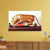 Tipu's Tiger, c.1790 (hout) Canvas Afdruk (Insitu (Woonkamer))