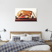 Tipu's Tiger, c.1790 (hout) Canvas Afdruk (Insitu (Slaapkamer))