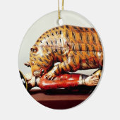 Tipu's Tiger, c.1790 (hout) Keramisch Ornament (Links)