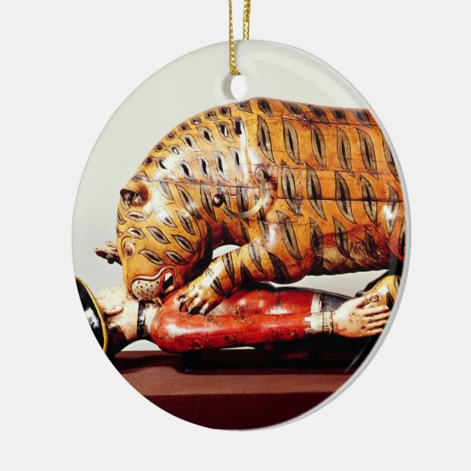 Tipu's Tiger, c.1790 (hout) Keramisch Ornament (Links)