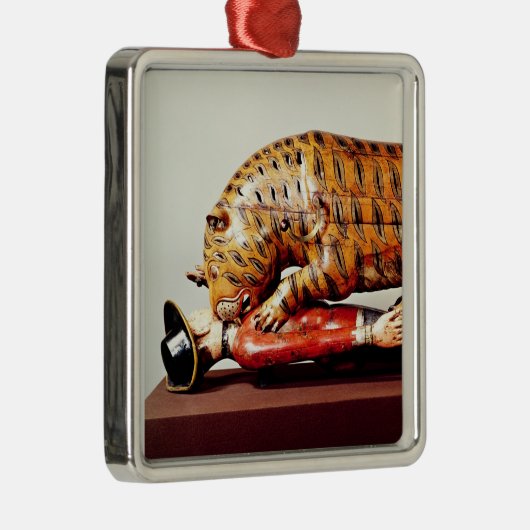 Tipu's Tiger, c.1790 (hout) Metalen Ornament (Rechts)