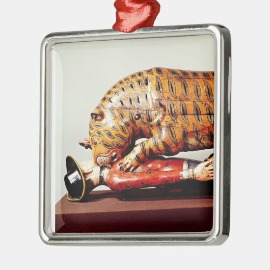 Tipu's Tiger, c.1790 (hout) Metalen Ornament (Links)