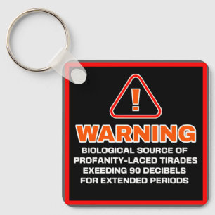 TIRADEWAARSCHUWING SLEUTELHANGER