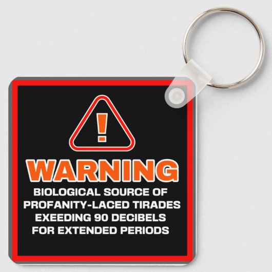 TIRADEWAARSCHUWING SLEUTELHANGER (Achterkant)