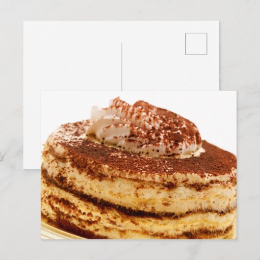 Tiramisu Briefkaart (Voorkant / Achterkant)