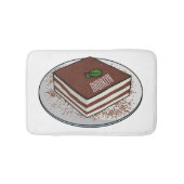 Tiramisu cake cartoon afbeelding badmat (Voorkant)