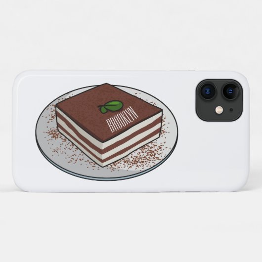 Tiramisu cake cartoon afbeelding Case-Mate iPhone case (Achterkant (horizontaal))