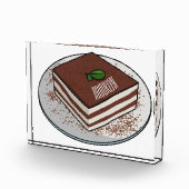 Tiramisu cake cartoon afbeelding fotoblokken (Rechts)