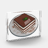 Tiramisu cake cartoon afbeelding fotoblokken (Links)
