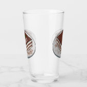 Tiramisu cake cartoon afbeelding glas (Rechts)