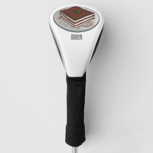 Tiramisu cake cartoon afbeelding golfheadcover