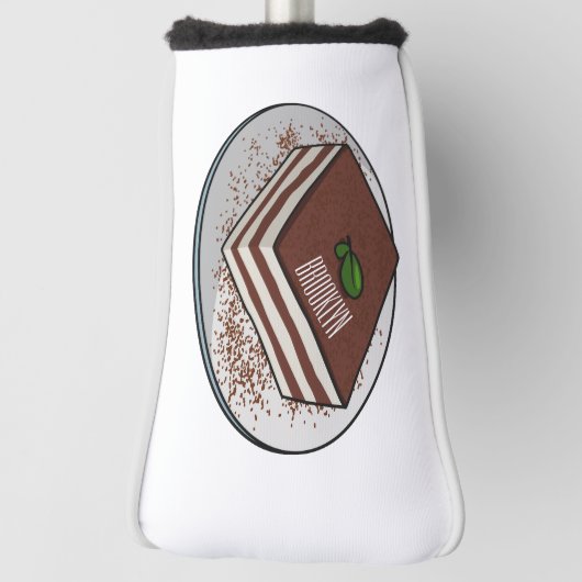 Tiramisu cake cartoon afbeelding golfheadcover (Draai 90)