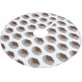 Tiramisu cake cartoon afbeelding kerstboom rok (Gekanteld)