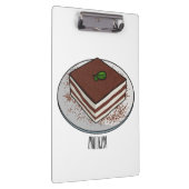 Tiramisu cake cartoon afbeelding klembord (Rechts)