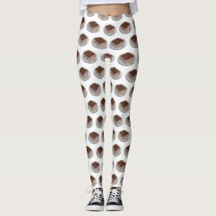 Tiramisu cake cartoon afbeelding leggings