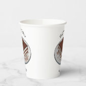 Tiramisu cake cartoon afbeelding papieren bekers (Links)