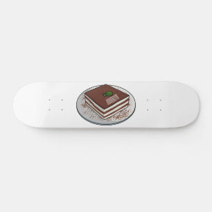 Tiramisu cake cartoon afbeelding persoonlijk skateboard