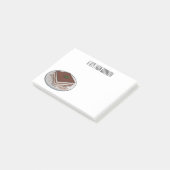 Tiramisu cake cartoon afbeelding post-it® notes (Schuin)