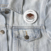 Tiramisu cake cartoon afbeelding ronde button 5,7 cm (In situ)