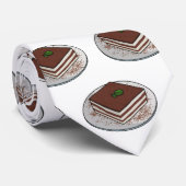 Tiramisu cake cartoon afbeelding stropdas (Opgerold)
