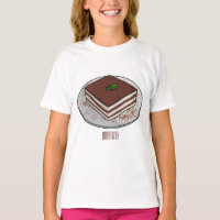 Tiramisu cake cartoon afbeelding