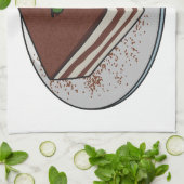 Tiramisu cake cartoon afbeelding theedoek (Gevouwen)