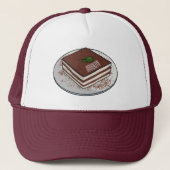 Tiramisu cake cartoon afbeelding trucker pet (Voorkant)