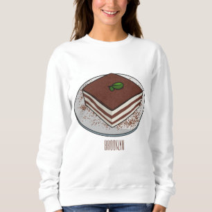 Tiramisu cake cartoon afbeelding trui