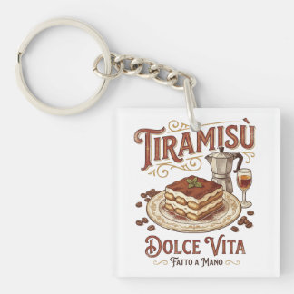 Tiramisu Dolce Vita Italiaans Dessert  Sleutelhanger