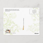 Tiramisu - een Italiaans, gelaagd dessert Briefkaart (Achterkant)