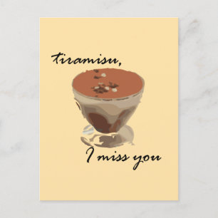 Tiramisu, ik mis je briefkaart