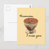 Tiramisu, ik mis je briefkaart (Voorkant / Achterkant)