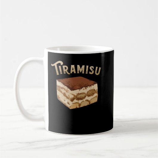Tiramisu Premium T Shirt Koffiemok (Links)