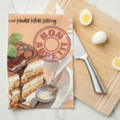 Tiramisu Recept Theedoek (Quarter Fold)