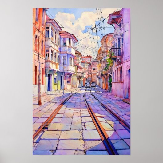 Tirana Albania Urban Art Poster (Voorkant)