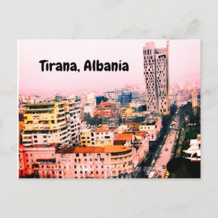 Tirana Albanië Briefkaart