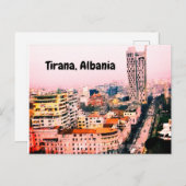 Tirana Albanië Briefkaart (Voorkant / Achterkant)